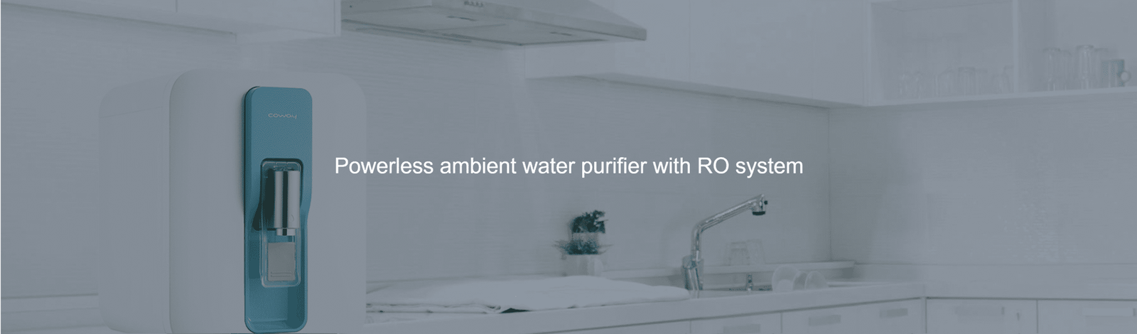 Coway powerless water purifier P-300L | Powerless ambient water purifier with RO system