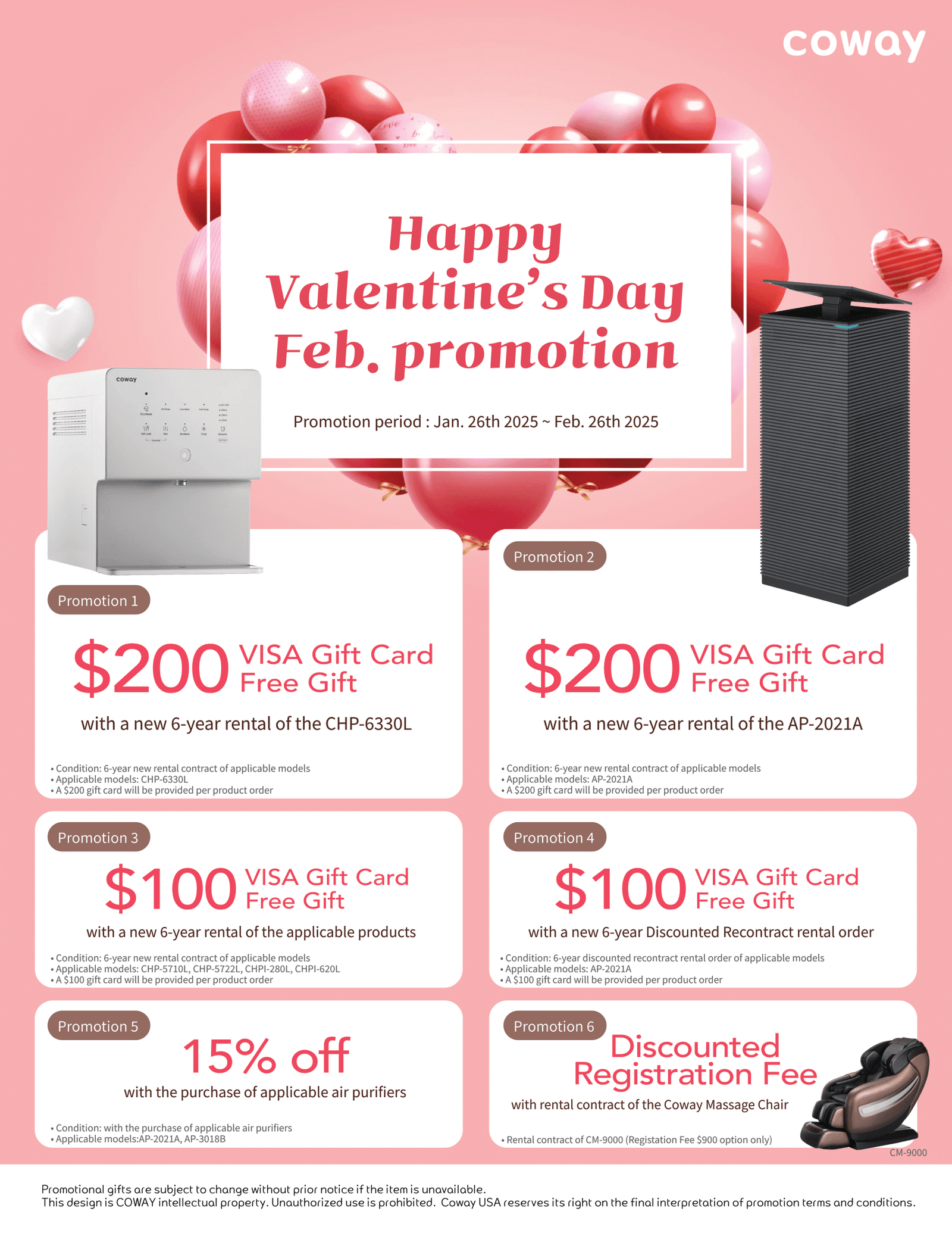 Happy Valentine's Day Feb. Promotion