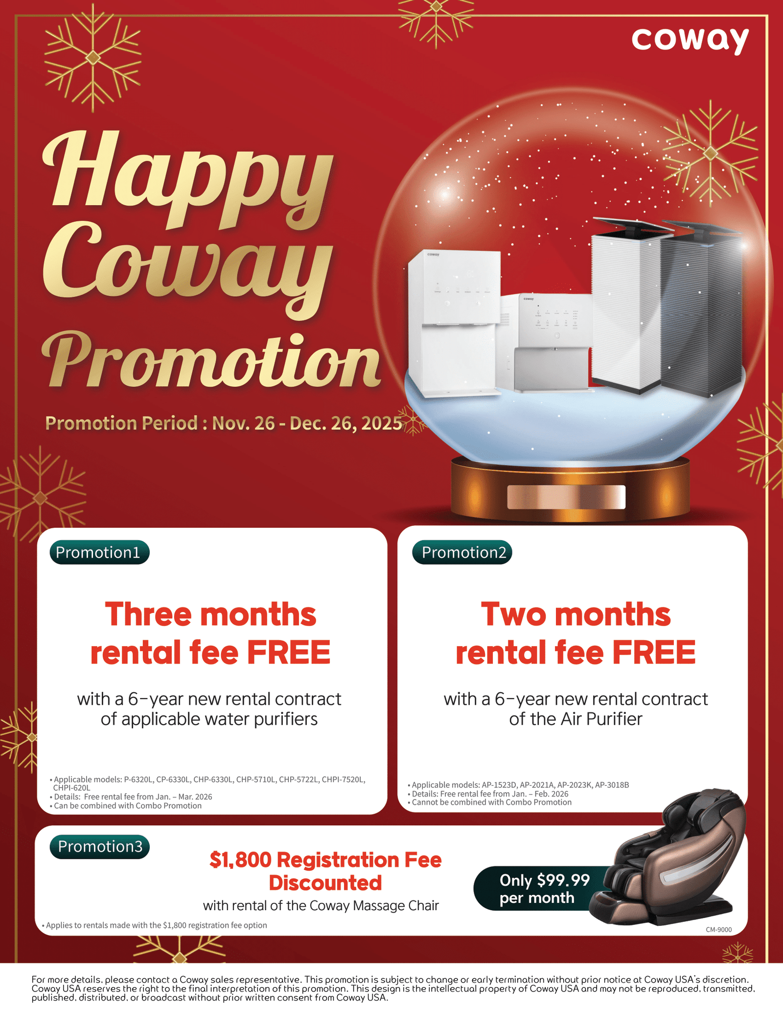 Happy Coway Promotion on December
